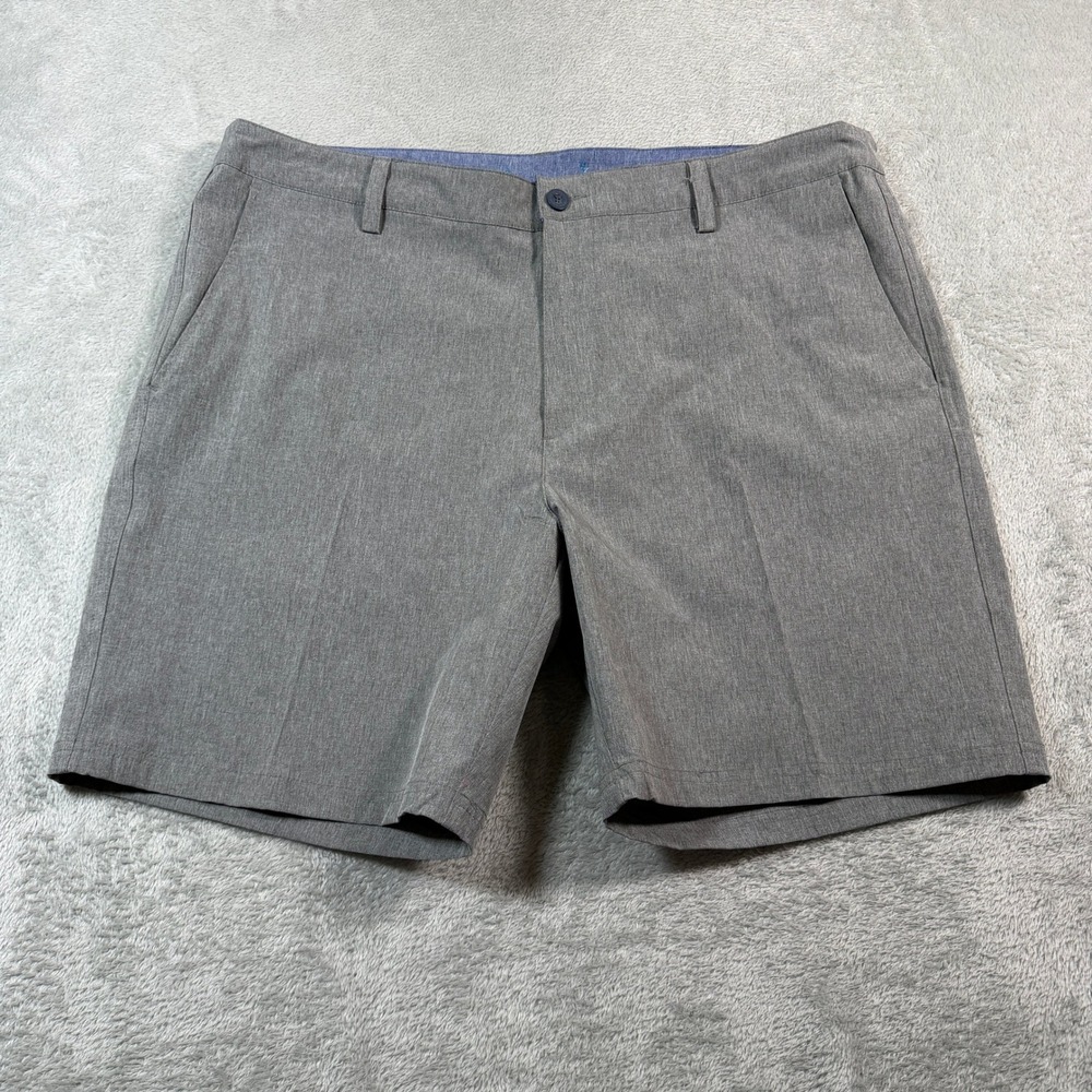 Tori Richard Hybrid Shorts Mens 40 Gray Flat Front Quick‎ Dry UPF 4-Way Stretch